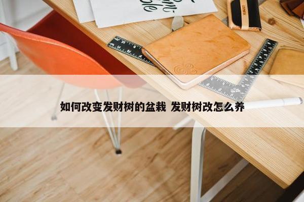 如何改变发财树的盆栽 发财树改怎么养