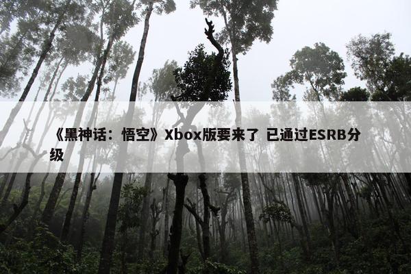 《黑神话：悟空》Xbox版要来了 已通过ESRB分级