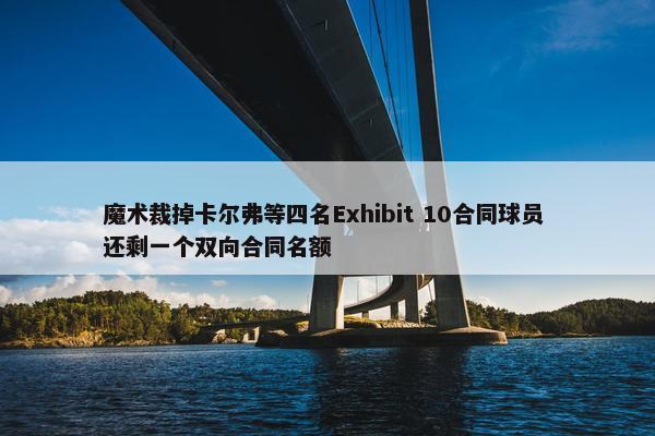 魔术裁掉卡尔弗等四名Exhibit 10合同球员 还剩一个双向合同名额